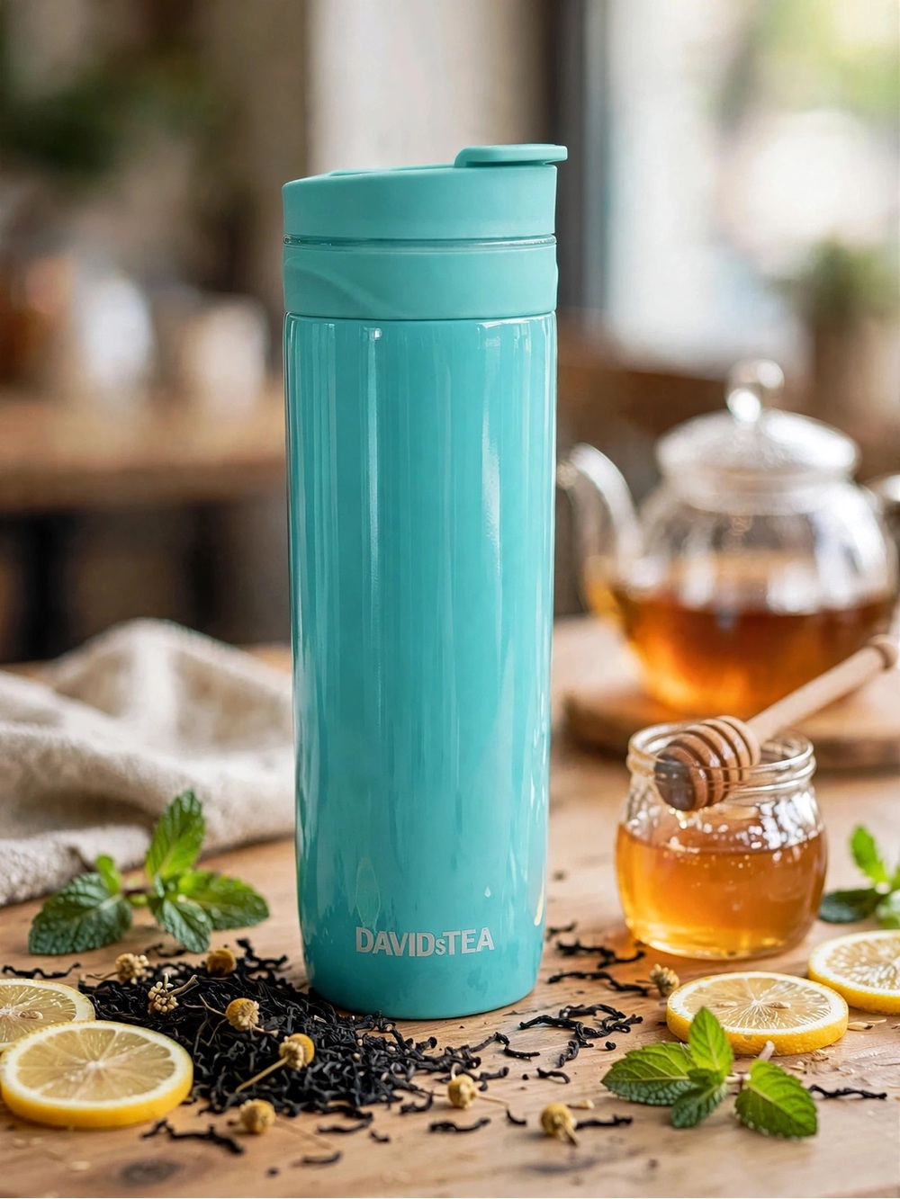 DAVIDsTEA Tea Press - Soft Blue